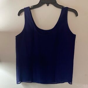 Elegant Blue Sleeveless Top